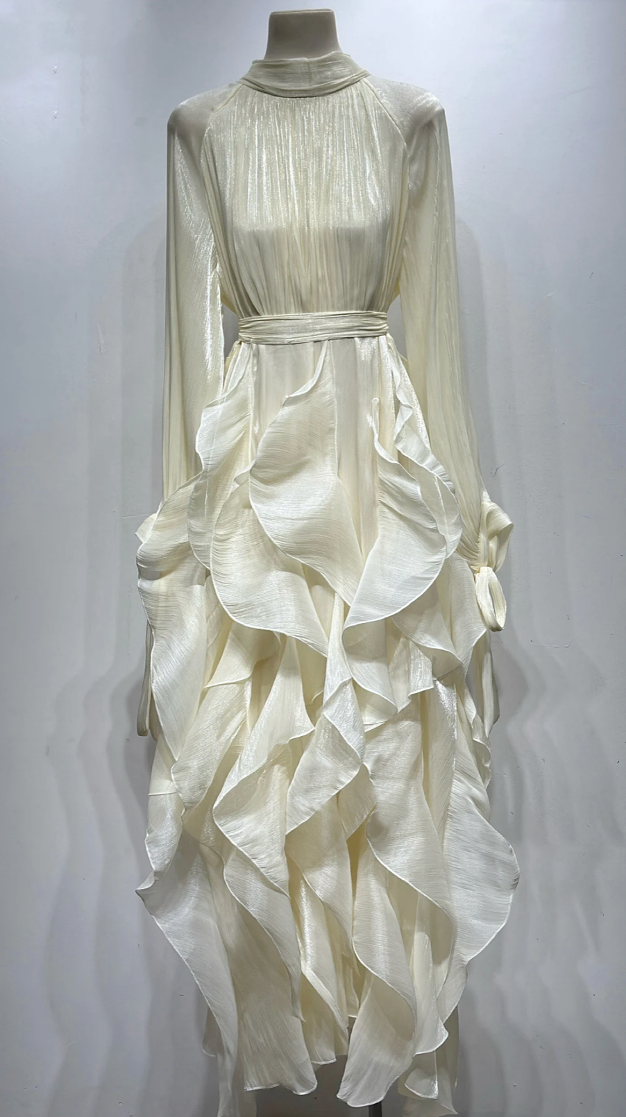 Robe longue bouffante