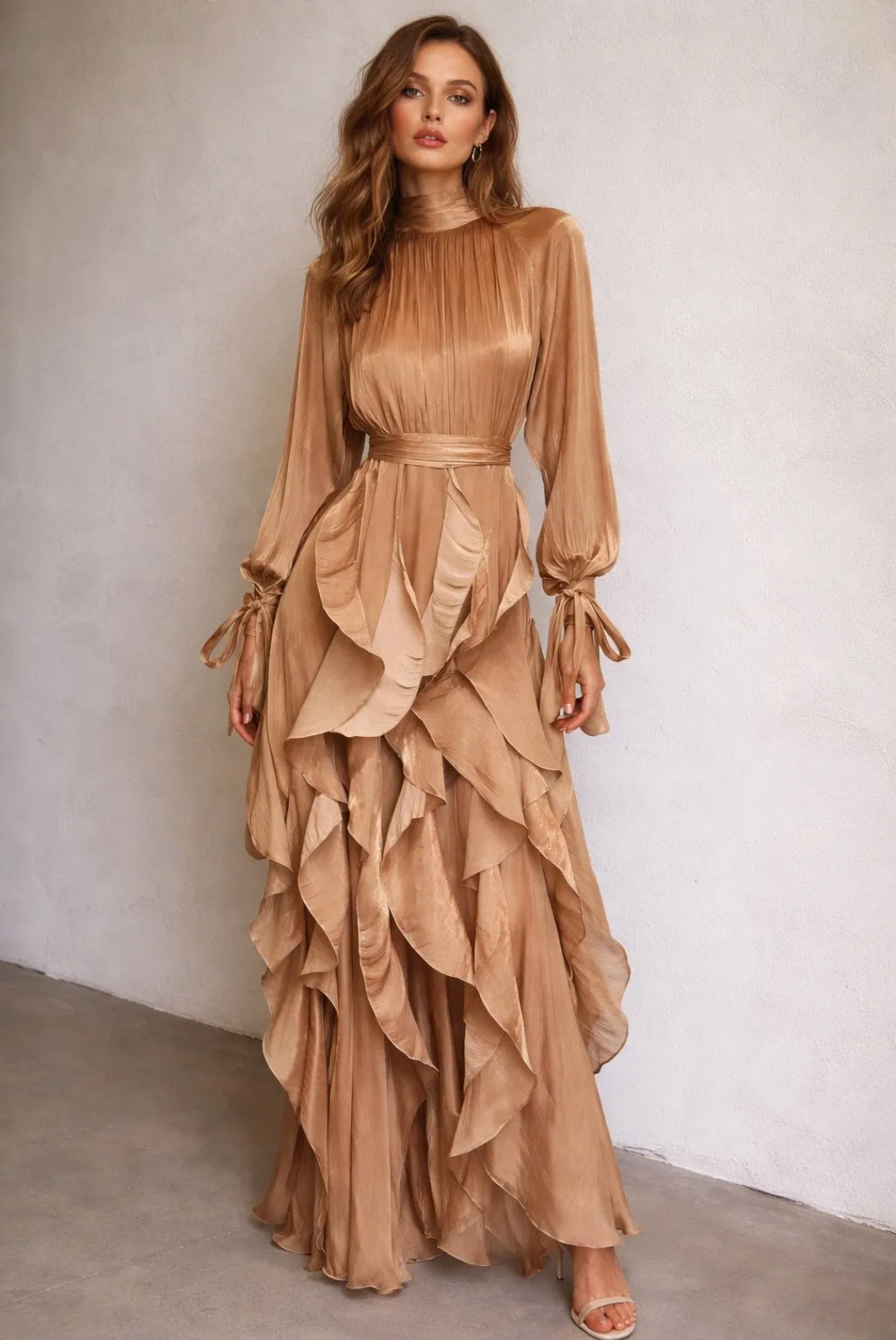 Robe longue bouffante