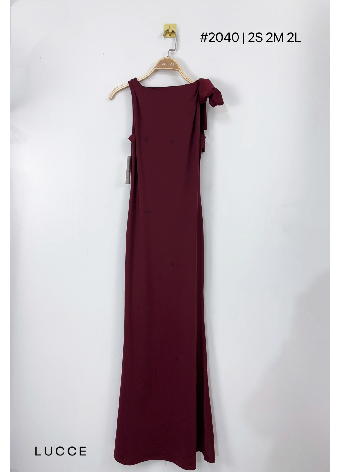 Robe longue à noeud