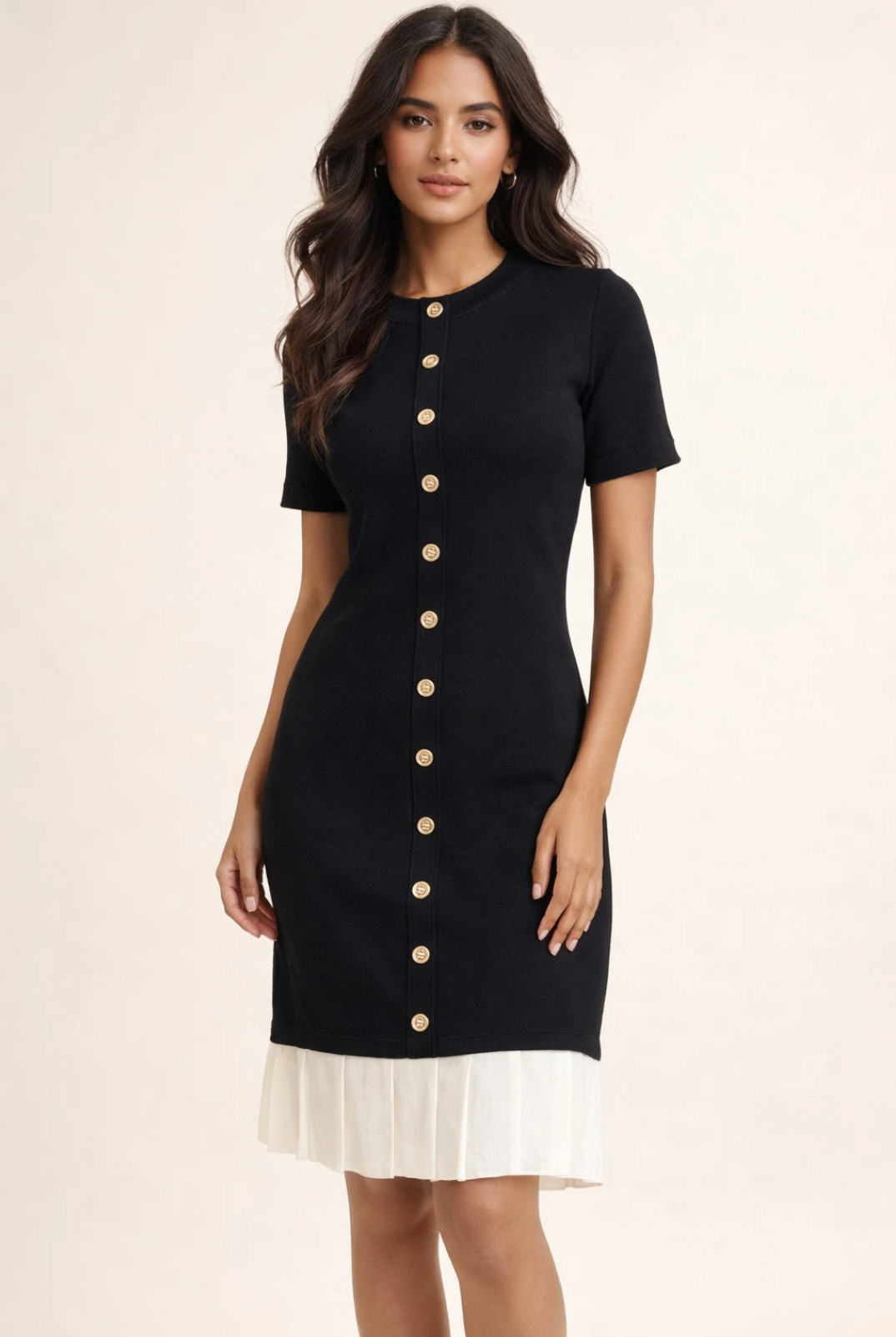 Robe midi structurée