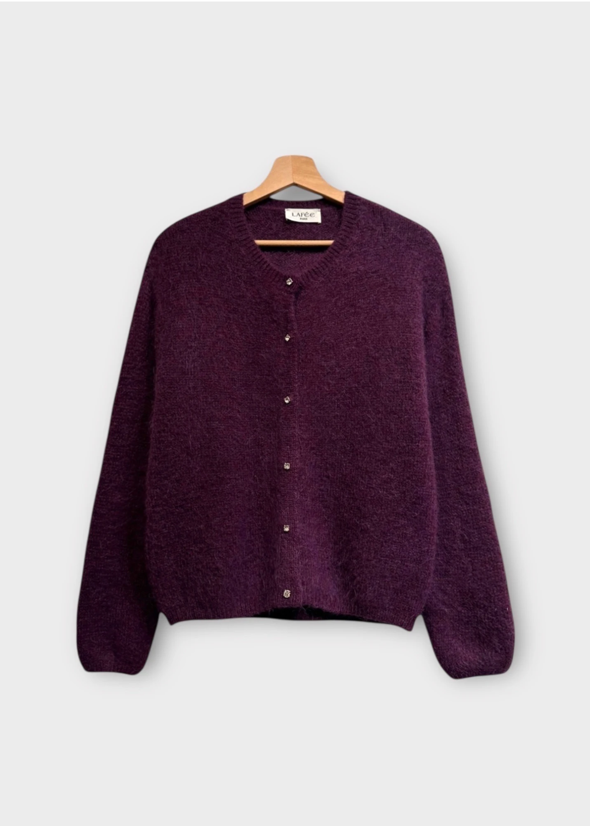 Gilet cardigan en alpaga